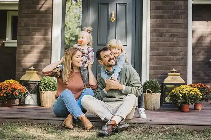 Happy family in Lexington KY