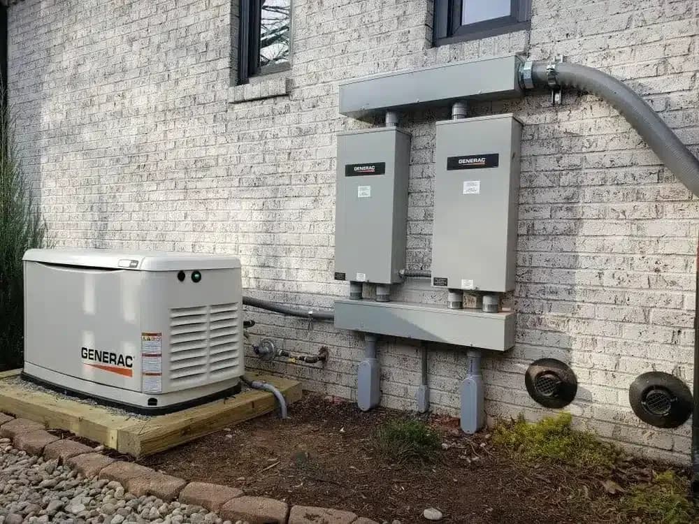 Generac generator outside of Lexington home in Kentucky