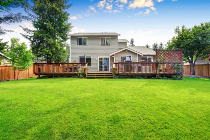 Grassy backyard trenchless sewer repair