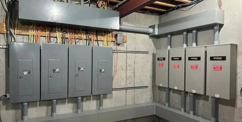 Generac electrical panels in Lexington, KY.