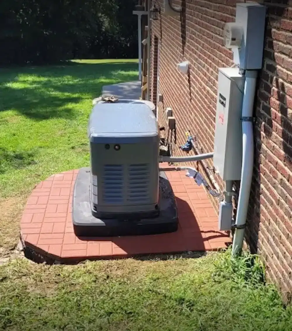 Generac generator outside of residential home in Lexington, KY