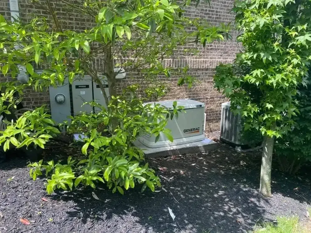 Generac generator outside of residential home