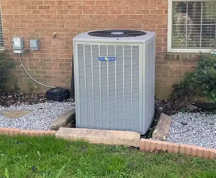 Air conditioner outside of residential home in Lexington, KY.