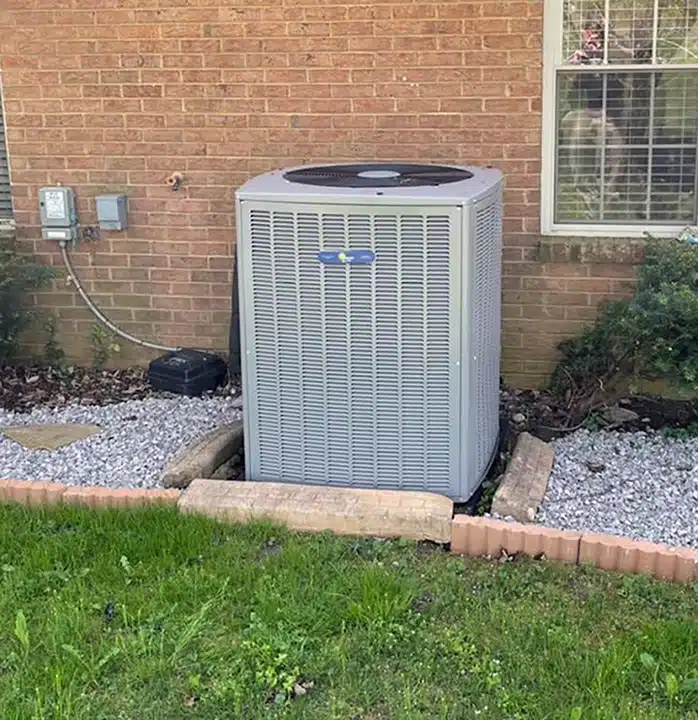 Air conditioner outside of residential home in Lexington, KY.